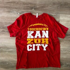 Red Kansas City “Touchdown Kan-Zuh City” Tee